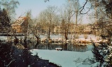 Schleuse im Winter Königs Wusterhausen