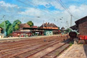 Zeichnung Königs Wusterhausen Bahnhof 1994